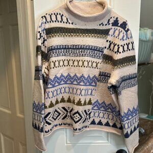 Habitat Size M Geometric Pattern Sweater